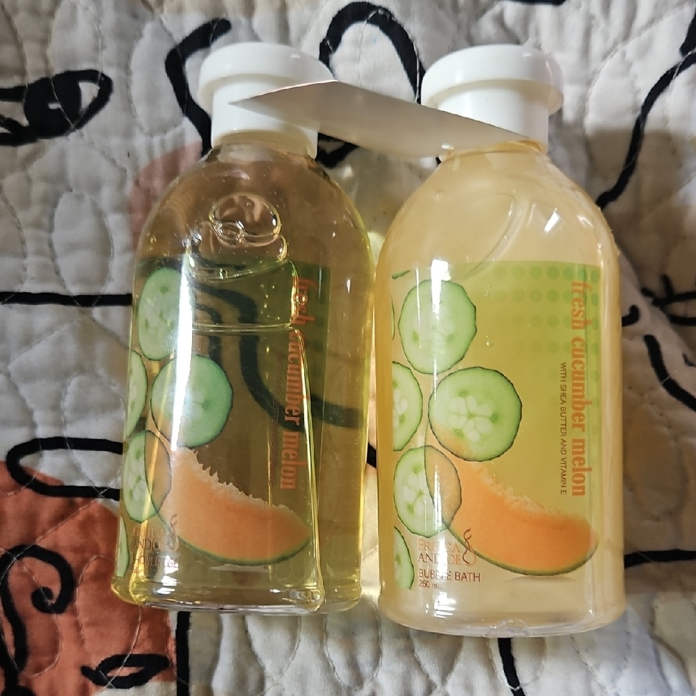 Fresh Cucumber Melon Shower Gel Set *Brand New*